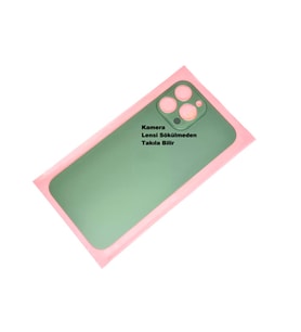 iPhone 13 PRO MAX Arka Pil Batarya Kapağı (CAM) Yeşil