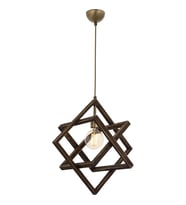 AVONNI AV-60160-1E Eskitme Kaplama Modern Avize E27 Ahşap Metal 30cm