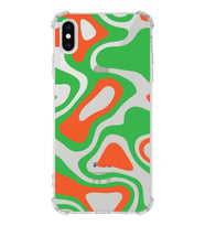 Apple iPhone X Uyumlu Köşe Korumalı Antişok  Kapak Renkli Desen Tasarımlı Şeffaf Silikon Kılıf