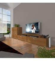 Decoraktiv Ekoflex On Slm Tv Ünitesi Tv Sehpası - Naturel Ceviz