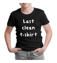 Last Clean Tshirt Siyah Çocuk Tshirt