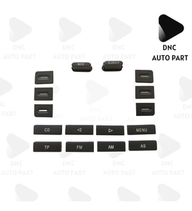 Volkswagen için Radyo CD 16 Parça Tuş Düğme Kapak Tamir Takımı RCD 300 (Beyaz)