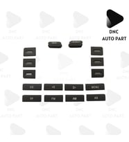 Volkswagen için Radyo CD 16 Parça Tuş Düğme Kapak Tamir Takımı RCD 300 (Beyaz)