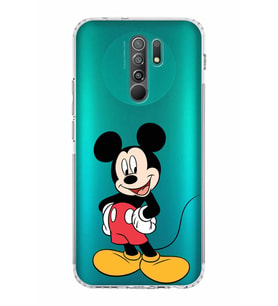Xiaomi Redmi 9  Kamera Korumalı Kapak Mickey Mouse Tasarımlı Şeffaf  Kılıf