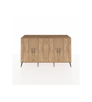 Kronos Konsol 6 Raflı 4 Kapaklı 176x59x99 Çam-Çam