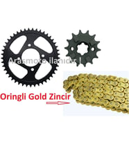 Cf Moto Nk 150 Zincir Dişli Seti Oringli Gold Sarı Zincirli 428/136 Bakla _Supermoto (Renksiz)