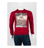 Londra Unisex Pamuklu Slim Fit Sweatshirt Small (Karışık)