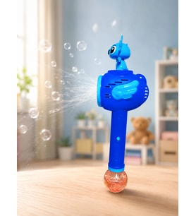 Baloncuk çıkaran asa stitch ve lilo figürlü pille çalışır kutulu