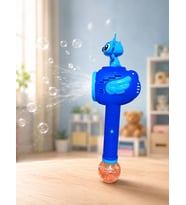 Baloncuk çıkaran asa stitch ve lilo figürlü pille çalışır kutulu
