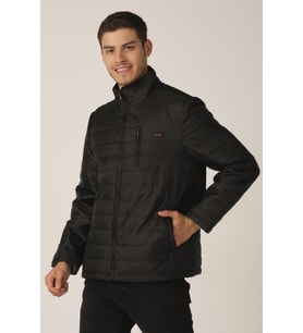 ALEXANDERGARDI DİK YAKA KAPİTONE MONT (E19-78001) (Siyah)