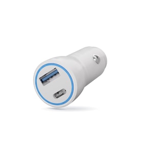 Polosmart PBS134 Hızlı 1 USB 1 PD Çıkışlı 20W Araç Şarjı Beyaz