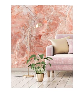 Dreamwall Modern Mermer Desenli Yırtılmaz Tekstil Duvar Kağıdı (Çok Renkli)