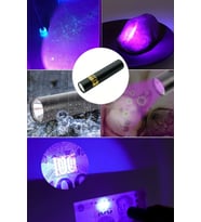 Mini Cep Boy USB İle Şarj Olan Oje Kurutucu Para Kontol LED UV Mor Işık El Feneri