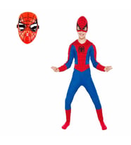 Spiderman Kostümü Örümcek Adam Kostümü Maske Hediyeli - 2 Maskeli