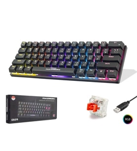 HADRON G509R Mekanik Gaming Mini Klavye Red Switch RGB - Siyah
