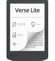 Verse Lite E-Kitap Okuyucu 6 İnç E-Ink Carta Dokunmatik Ekran 8 GB Ön Aydınlatma Wi-Fi Gece Yarısı Grisi