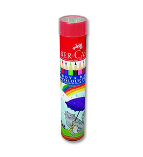 Faber Castell Tam Boy Boya Kalemi 12 Renk (Metal Tüp) 116512