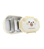 MUGGLE MS-32 304 PASLANMAZ ÇELİK TEK KATLI 2 BÖLMELİ 1000 ML BESLENME YEMEK KABI/KUTUSU