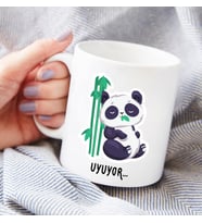 Panda 'Uyuyor...' Baskılı Kupa Bardak