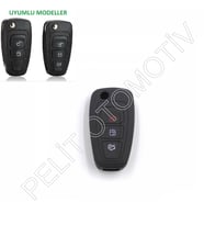 Ford Fiesta Focus Mondeo C Max Kuga Tourneo Anahtar Kılıfı Siyah