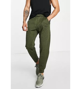 Nike Dri Fit Fleece Tapared Running Konik Yeşil Eşofman Altı