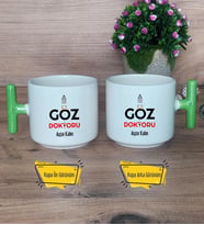 Göz Doktoru Kupa Bardak T Yeşil Kulplu Tıp Bayramı Hediyesi