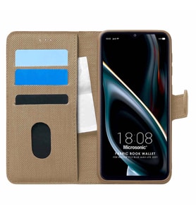 Microsonic Reeder P13 Blue Max 2021 128 GB Kılıf Fabric Book Wallet Gold