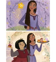 Educa 2x25 Parça Disney Wish Kız Çocuk Ahşap Puzzle (3-5 Yaş)