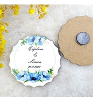 30 Adet Ahşap Nikah Buzdolabı Magnet 04-