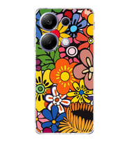 PrintiFy Xiaomi Redmi Note 13 Pro 4G ile Uyumlu Retro Color 2  Kamera Korumalı Şeffaf  Kılıf