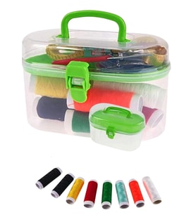 İplik Set Oval Plastik Dikiş Seti