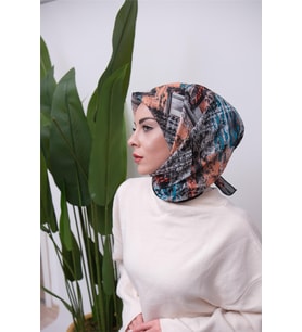 Renkli Karma Desen Dijital Soft Eşarp