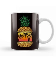 Pineapple Summer Vacation Travel Trip Vacation Hawaii Aloha Kupa Bardak Porselen
