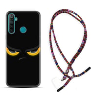 Realme 5i 5 Pro 6i 7 Pro 8 Kılıf Boyun Asklı Rasta Silikon Black Eyes 1644