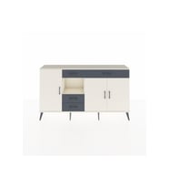 Arges Konsol 4 Raflı 4 Çekmeceli 3 Kapaklı 176x30x99 Aytaşı-Aytaşı/Antrasit