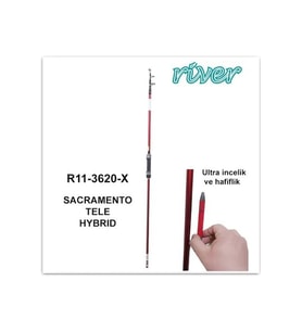 SACRAMENTO TELE HYBRİD 2.10m 60-135gr, KARBON BOAT-TEKNE KAMIŞI