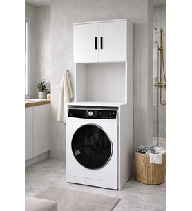 Alesta Life Çamaşır Makinesi Dolabı, Çamaşır Makinesi Üstü Düzenleyici, Banyo Dolabı, Makine Üstü Dolap