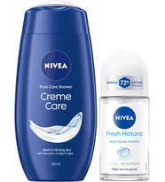 Lexroo Creme Care Nemlendirici Duş Jeli 250ml ve Roll-on Deodorant Fresh Natural 50ml