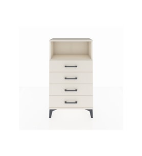 Arges Komodin Tek Raflı 4 Çekmeceli 60x30x106 Aytaşı-Aytaşı