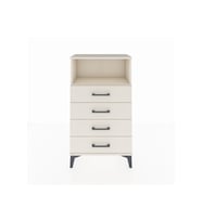 Arges Komodin Tek Raflı 4 Çekmeceli 60x30x106 Aytaşı-Aytaşı