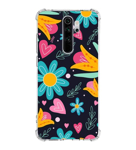 PrintiFy Xiaomi Note 8 Pro Uyumlu Retro Color 1 Baskılı Şeffaf Köşe Korumalı Antişok Kılıf