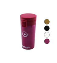 ÇELİK=18-8 METAL TERMOS KUPA BARDAK 300ML FİLTRELİ KULPSUZ BAS-AÇ KİLİTLİ KAPAK (5343)