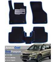 SKODA YETİ (2009-2017) Uyumlu EVA Paspas Tam Set–Oto Paspas,Araca Özel,Kolay Montaj