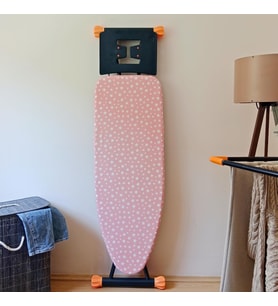 HOME Ütü Masası Kılıfı Keçeli İpli Stoperli Büyük Boy 55x140 cm PİNK STAR