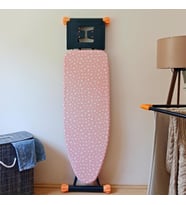 HOME Ütü Masası Kılıfı Keçeli İpli Stoperli Büyük Boy 55x140 cm PİNK STAR