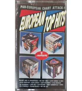 (Plak Değildir KASET tir) Pan-European Chart Attack-1 European Top Hits Kaset
