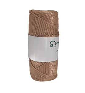 Makrome İpi 3mm Polyester Açık Karamel