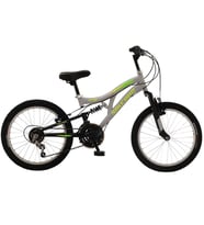 Salcano Hector 20 Jant Vitesli Pabuç Fren Çocuk Bisikleti (120 /145 CM ARASI BOY ) Gri Sarı Yeşil