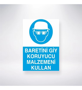 Baretini Giy Koruyucu Malzemeni Kullan