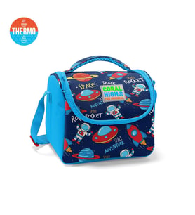 Coral High Kids Lacivert Mavi Uzay Desenli Thermo Beslenme Çantası 11807